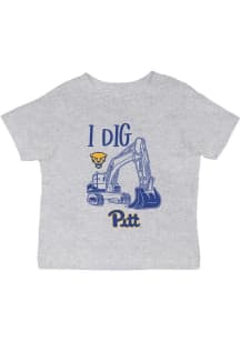 Infant Pitt Panthers Grey Vive La Fete Excavator Short Sleeve T-Shirt