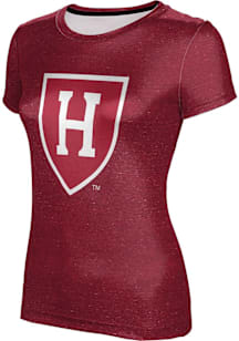 ProSphere Harvard Crimson Womens Crimson Heather Short Sleeve T-Shirt