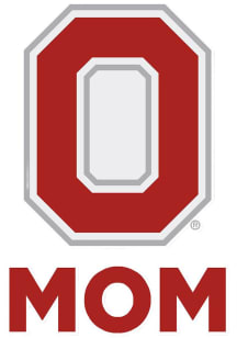 Red Ohio State Buckeyes Mom Decal