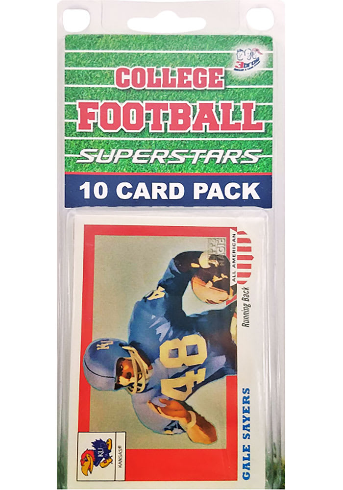 Kansas Jayhawks 10 Pack Legends Collectible Football Cards