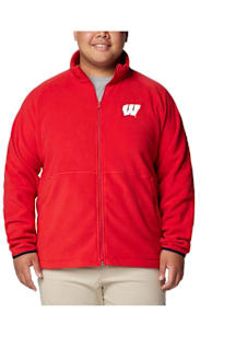 Columbia Wisconsin Badgers Mens  PRIMARY LOGO Light Weight Jacket