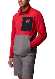 Columbia Wisconsin Badgers Mens   Pullover Jackets