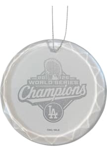 Los Angeles Dodgers 2025 World Series Champions Round Ornament