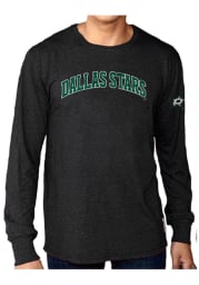 Original Retro Brand Dallas Stars Black Wordmark Long Sleeve Fashion T Shirt