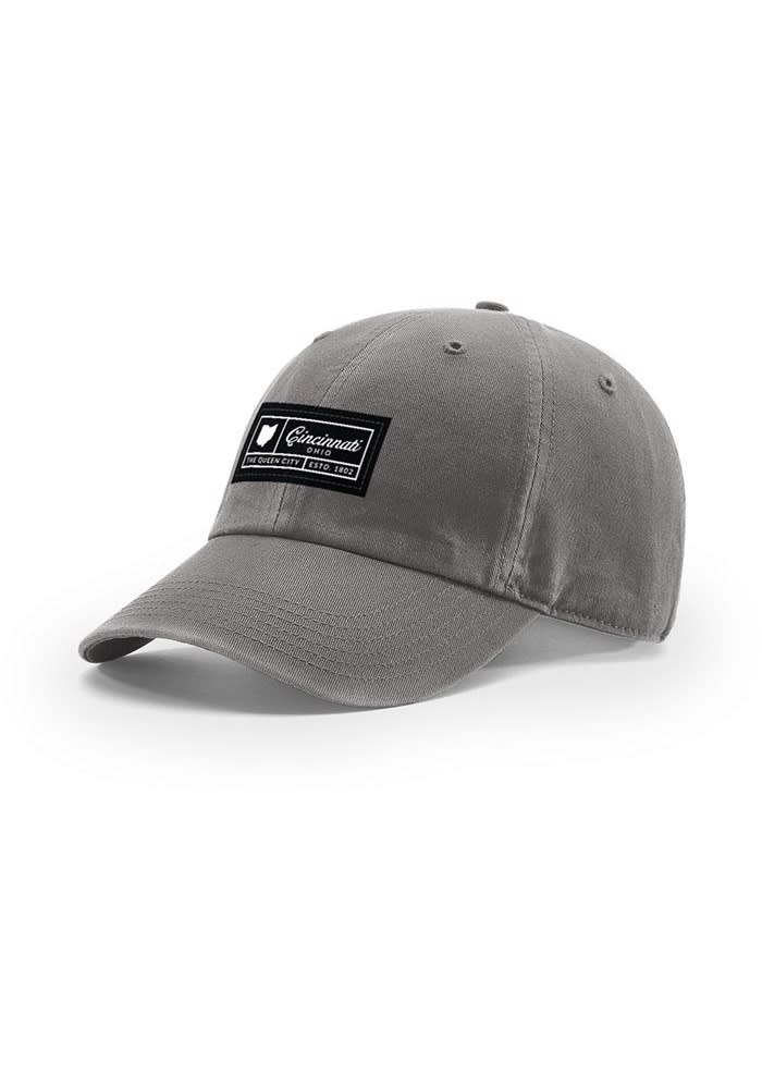 Cincinnati 324 Pigment Dye Adjustable Hat - CHARCOAL