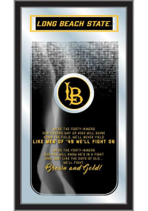 Cal State Long Beach Fight Song Hanging Back Bar Mirror