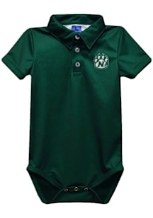 Vive La Fete Northwest Missouri State Bearcats Baby Green Team Short Sleeve One Piece Polo