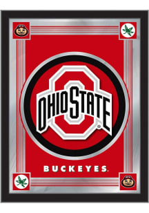 Ohio State Buckeyes Logo Hanging Back Bar Mirror