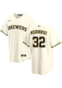 Jacob Misiorowski Milwaukee Brewers Mens Replica Home Jersey - Ivory