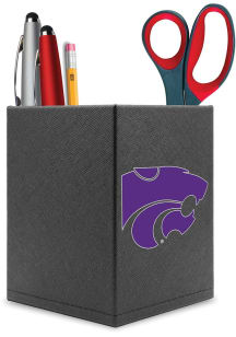 Black K-State Wildcats Logo Desk Caddy