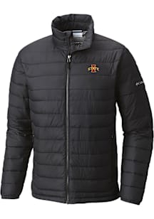 Mens Iowa State Cyclones Columbia Mens Heat Seal Powder Heavyweight Jacket - Black