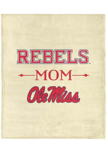 Ole Miss Rebels Mom Silk Touch Fleece Blanket - White