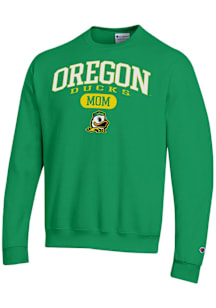 Champion Oregon Ducks Mens Green Pill Box Mom Powerblend Long Sleeve Crew Sweatshirt