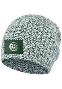 Colorado State Rams Green Speckled Beanie Womens Knit Hat