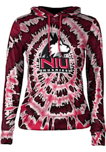 ProSphere Northern Illinois Huskies Womens Red Tie Dye Hooded Sweatshirt