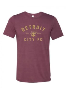 Detroit City FC Maroon Est 2012 Short Sleeve Fashion T Shirt