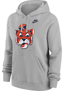 Nike Auburn Tigers Womens Grey Slant Hooded Sweatshirt