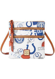 Indianapolis Colts Allover Triple Zip Crossbody Womens Purse
