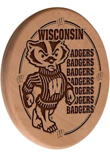 Wisconsin Badgers Laser Engraved Sign - Brown