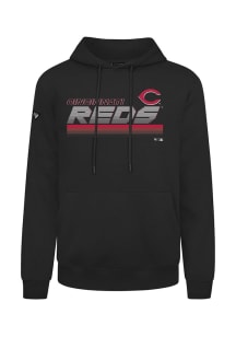 Levelwear Cincinnati Reds Mens Black Podium Breaker Long Sleeve Hoodie