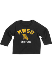 Colosseum Missouri Western Griffons Baby Black #1 Long Sleeve T-Shirt