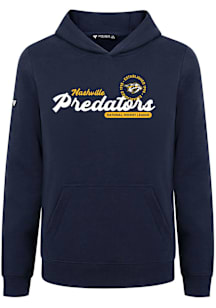 Levelwear Nashville Predators Youth Navy Blue Podium Jr Monument Long Sleeve Hoodie