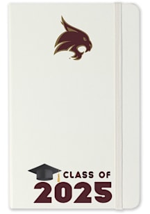 Texas State Bobcats Class of 25 team logo Notebook and Folder - White