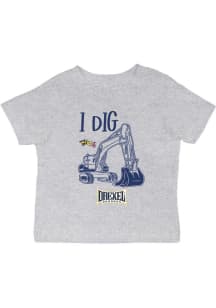 Infant Drexel Dragons Grey Vive La Fete Excavator Short Sleeve T-Shirt