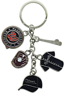 Washington Nationals 5-Dangle Keychain - Red
