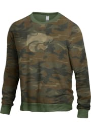 Alternative Apparel K-State Wildcats Mens Green The Champ Long Sleeve Fashion Sweatshirt