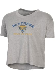 Alternative Apparel Pitt Panthers Womens Grey Headliner Short Sleeve T-Shirt