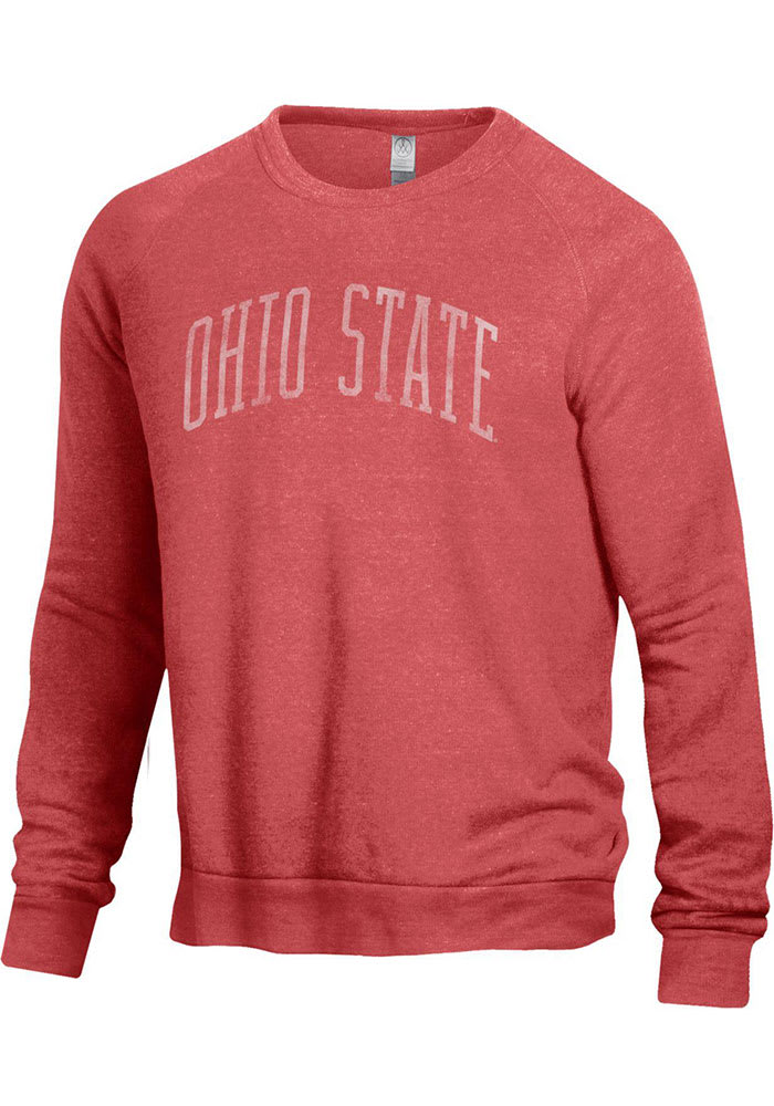 Alternative Apparel Ohio State Buckeyes Mens Red Champion Long Sleeve Fashion Sweatshirt