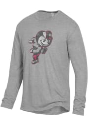 Alternative Apparel Ohio State Buckeyes Grey Keeper Long Sleeve Fashion T Shirt