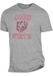 Alternative Apparel Ohio State Buckeyes Grey Keeper Short Sleeve Fashion T Shirt
