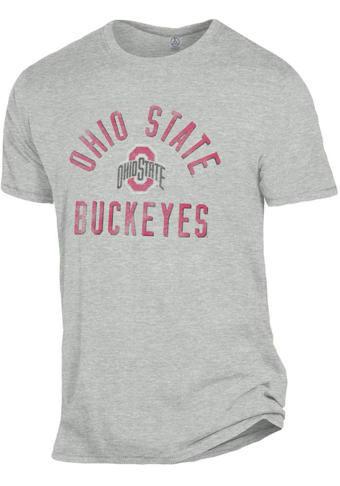 Alternative Apparel Ohio State Buckeyes Grey Keeper Short Sleeve Fashion T Shirt