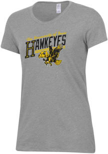 Alternative Apparel Iowa Hawkeyes Womens Grey Keepsake Short Sleeve T-Shirt