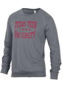 Alternative Apparel Texas Tech Red Raiders Mens Grey Champ Long Sleeve Fashion Sweatshirt