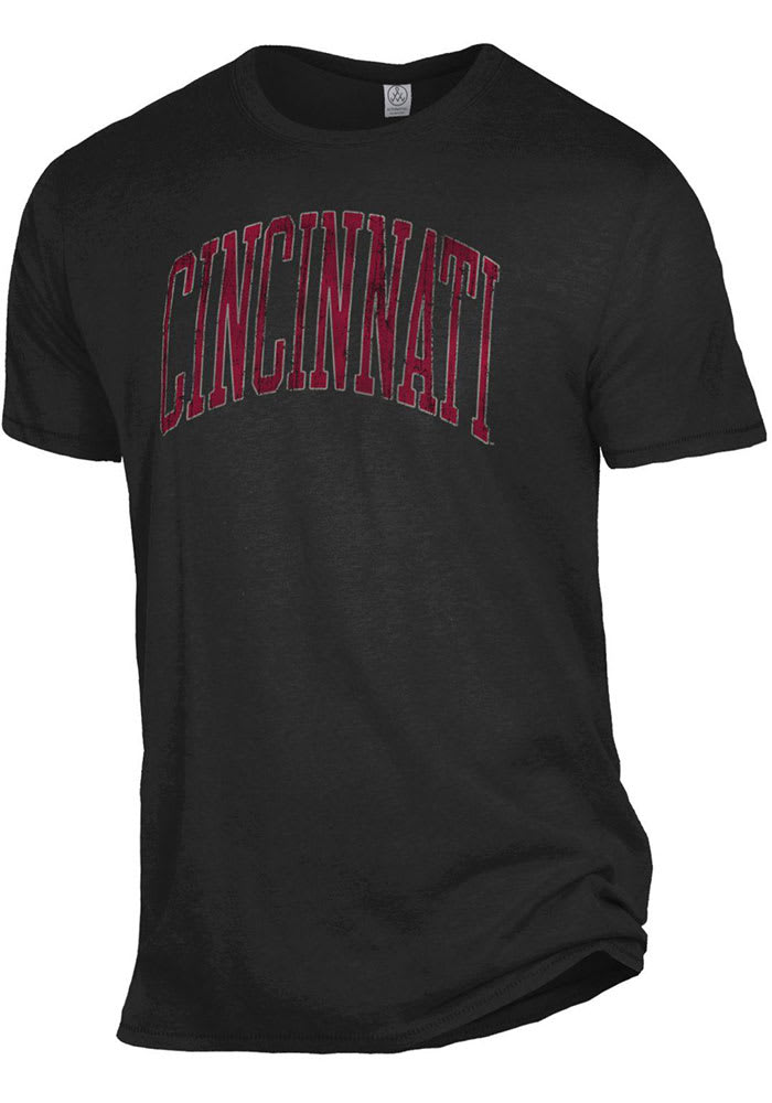 Alternative Apparel Cincinnati Bearcats Black Keeper Logo Short Sleeve Fashion T Shirt