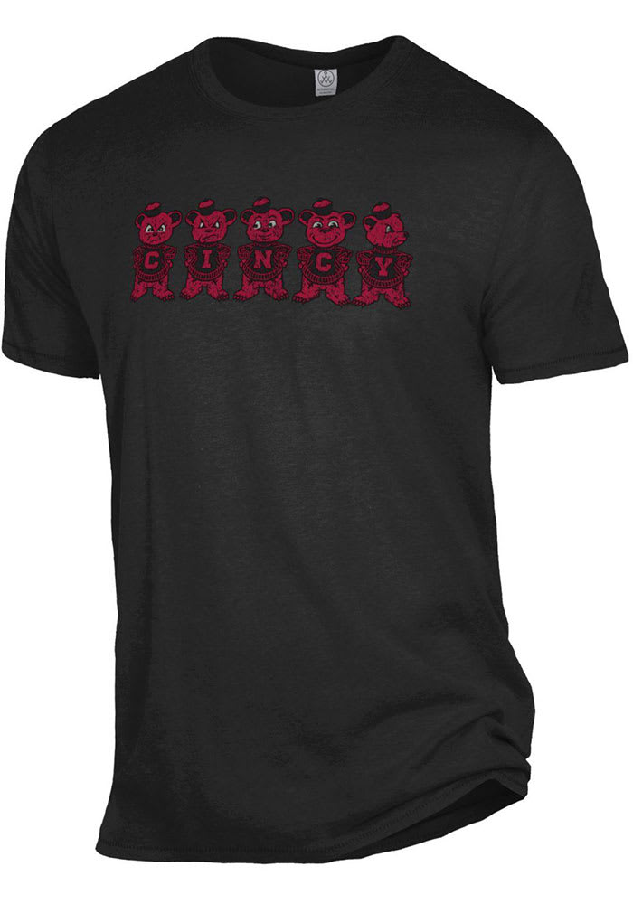 Alternative Apparel Cincinnati Bearcats Black Keeper Short Sleeve Fashion T Shirt