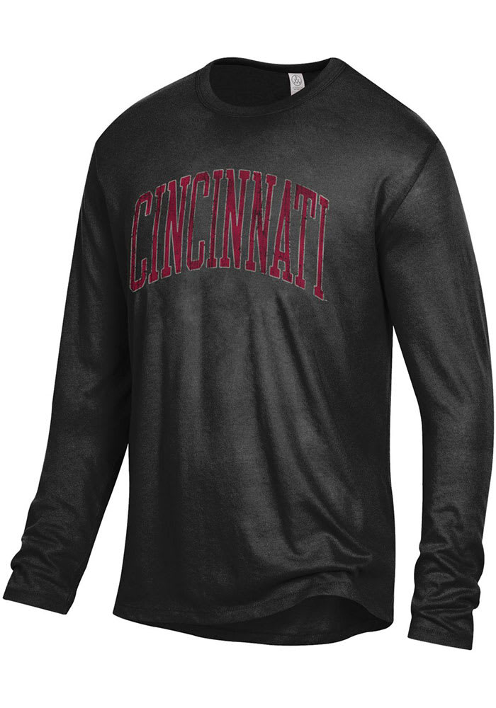 Alternative Apparel Cincinnati Bearcats Black Keeper Long Sleeve Fashion T Shirt
