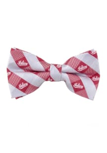 Check Bow Indiana Hoosiers Mens Tie - Red