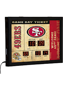 San Francisco 49ers Scoreboard Wall Clock