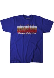 BreakingT St Louis Blue Champs Of The West Fashion Tee