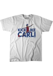 Team USA White BreakingT Kick Like Carli Short Sleeve Fashion Player T Shirt