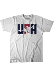 Team USA White BreakingT Rapinoe Short Sleeve Fashion Player T Shirt