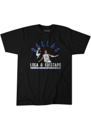 Luka Doncic Dallas Mavericks Black Luka And Kristaps Short Sleeve Fashion Player T Shirt