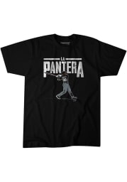 Luis Robert Chicago White Sox Black La Pantera Short Sleeve Fashion Player T Shirt