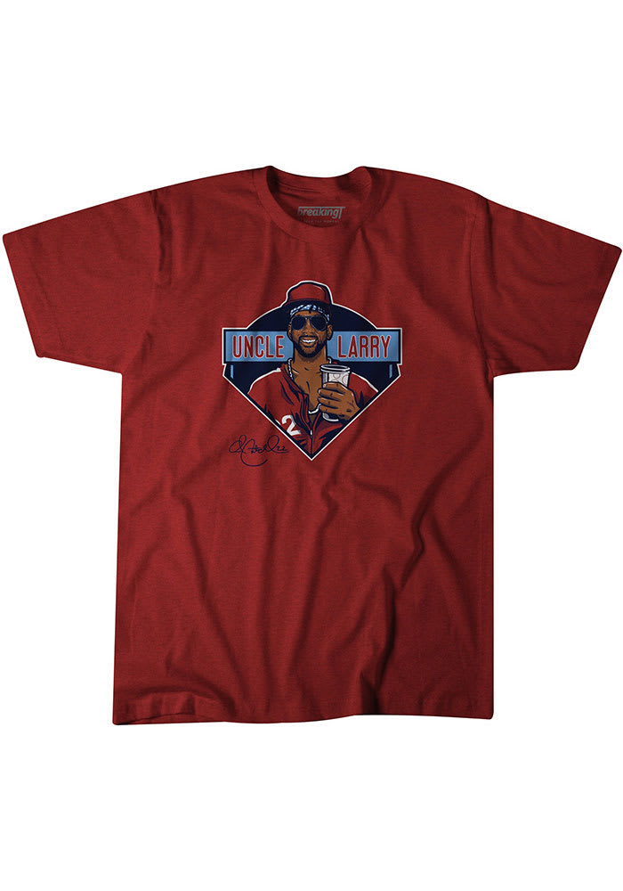 Andrew McCutchen Philadelphia Phillies Red Uncle Larry Short Sleeve Fashion Player T Shirt