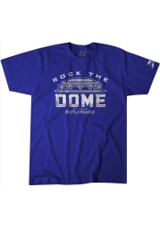 BreakingT St Louis Battlehawks Blue Rock The Dome Short Sleeve Fashion T Shirt