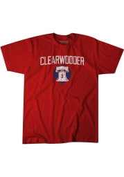 BreakingT Philadelphia Phillies Red Clearwooder Short Sleeve Fashion T Shirt